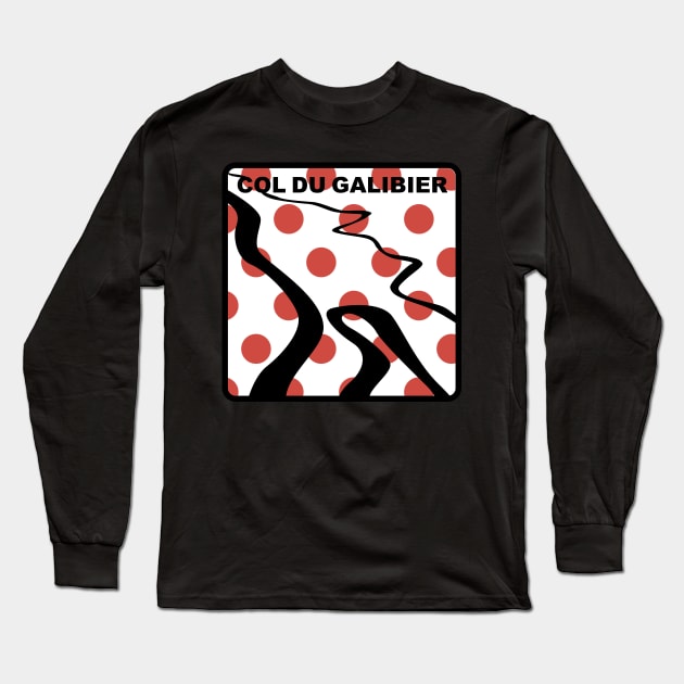 Col du Galibier - King of the Mountains (KOM) Long Sleeve T-Shirt by NeddyBetty